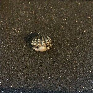 Pandora shell charm with pearl